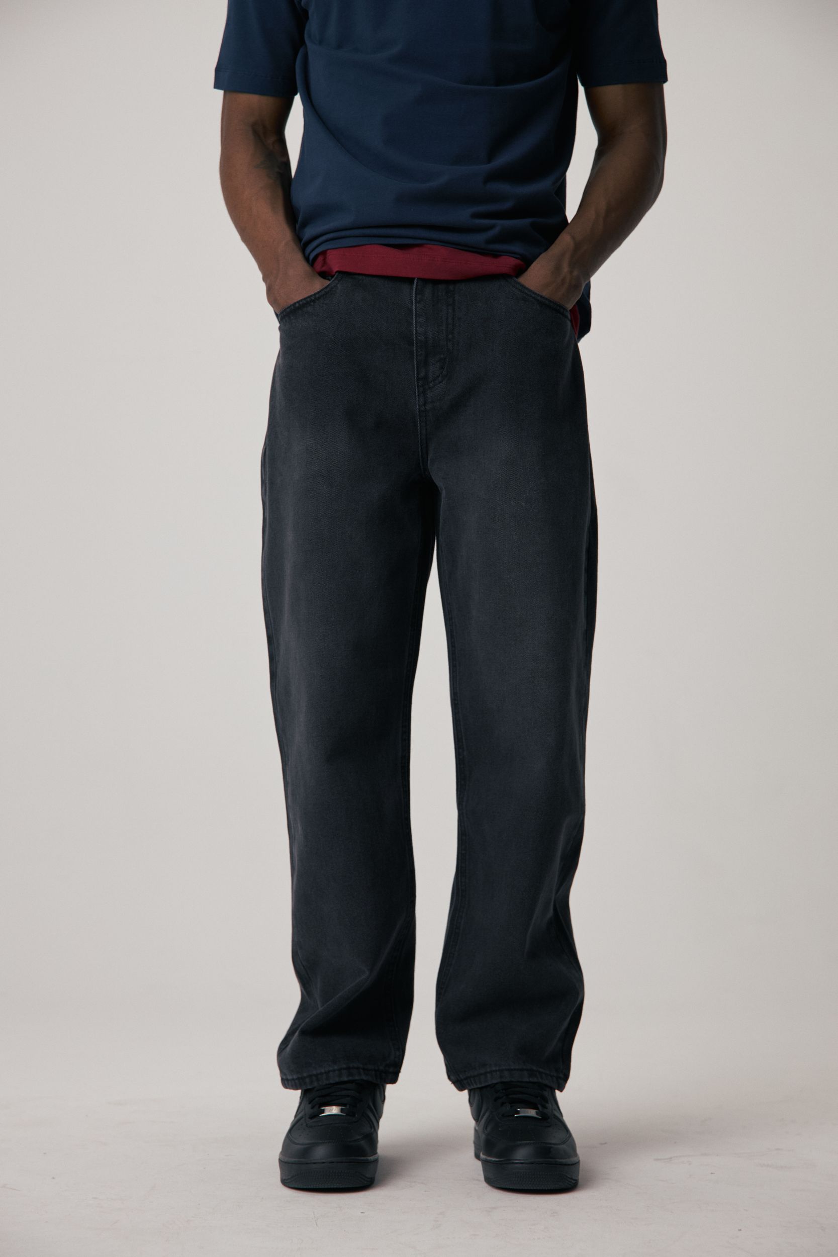 Джинсы-YH826-DARK GRAY 