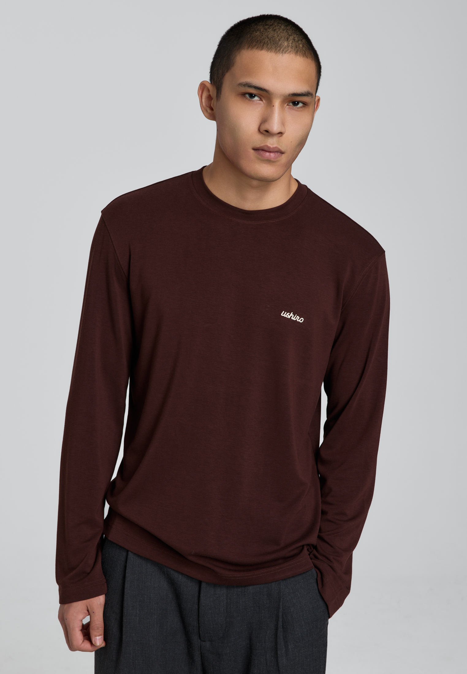 Лонгслив - burgundy M6223123