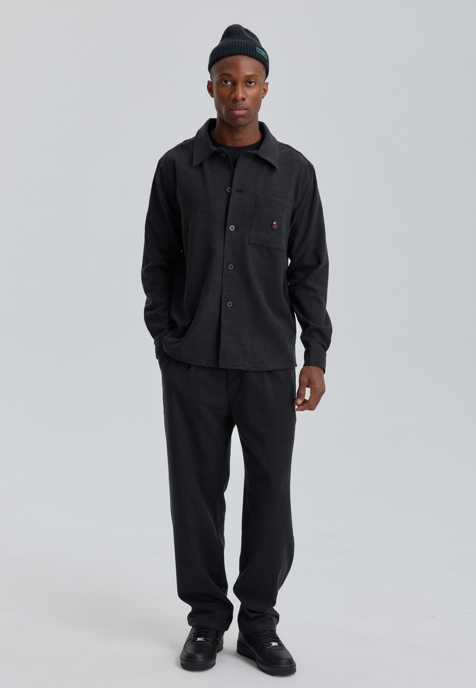 Рубашка - gray M2551