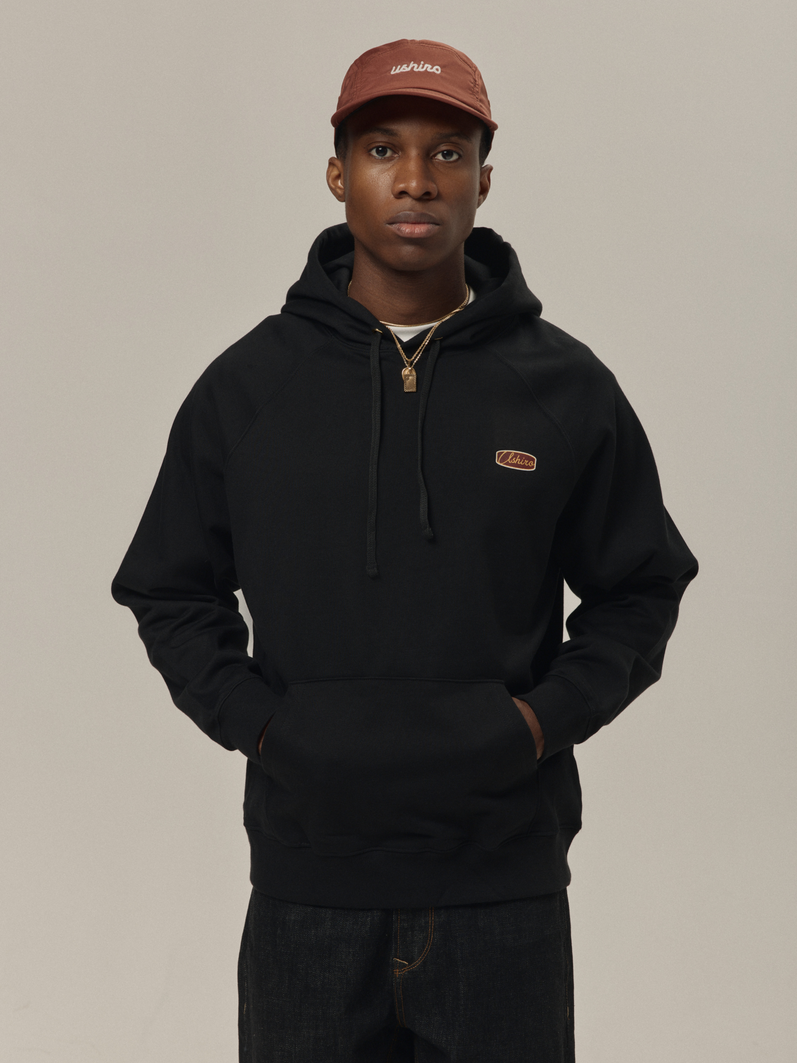  Худи-Retro logo BLACK