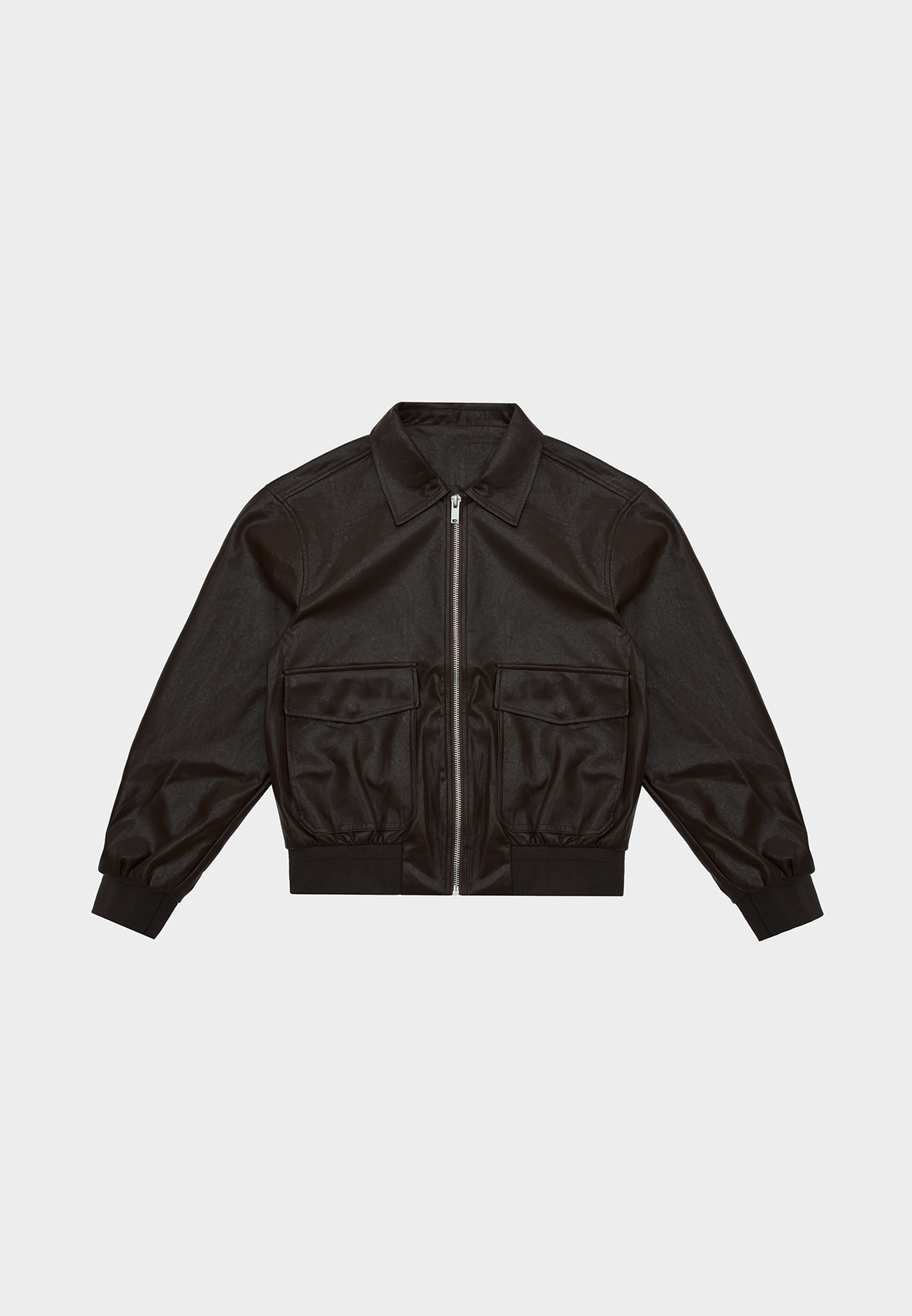 Кожаная куртка - brown M6212022-2