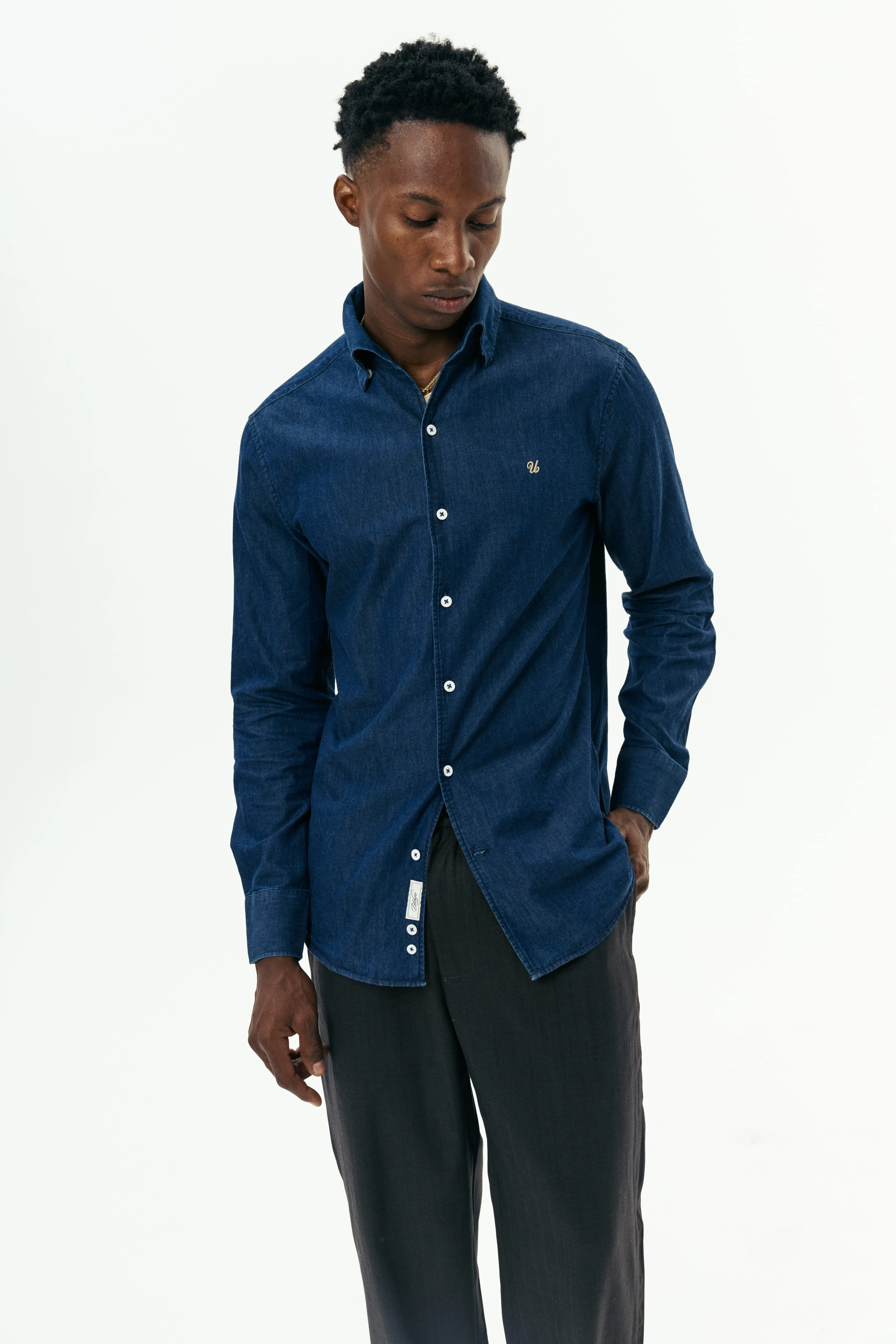 Рубашка - navy blue GD1020