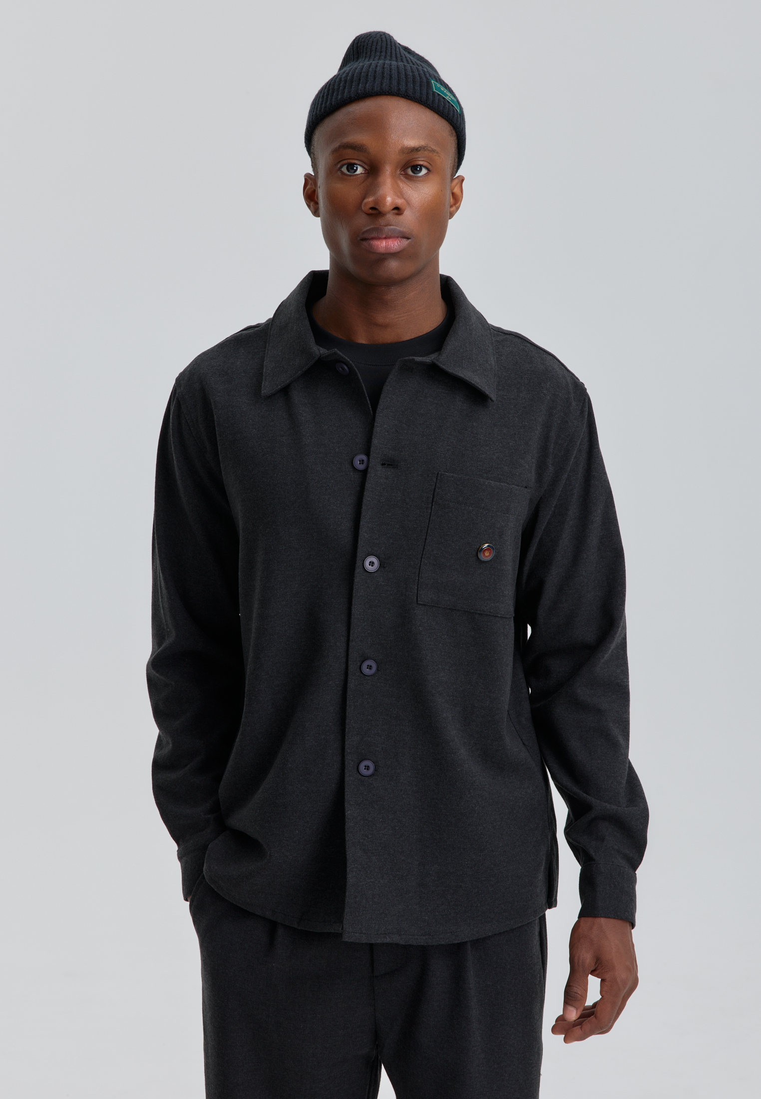 Рубашка - gray M2551