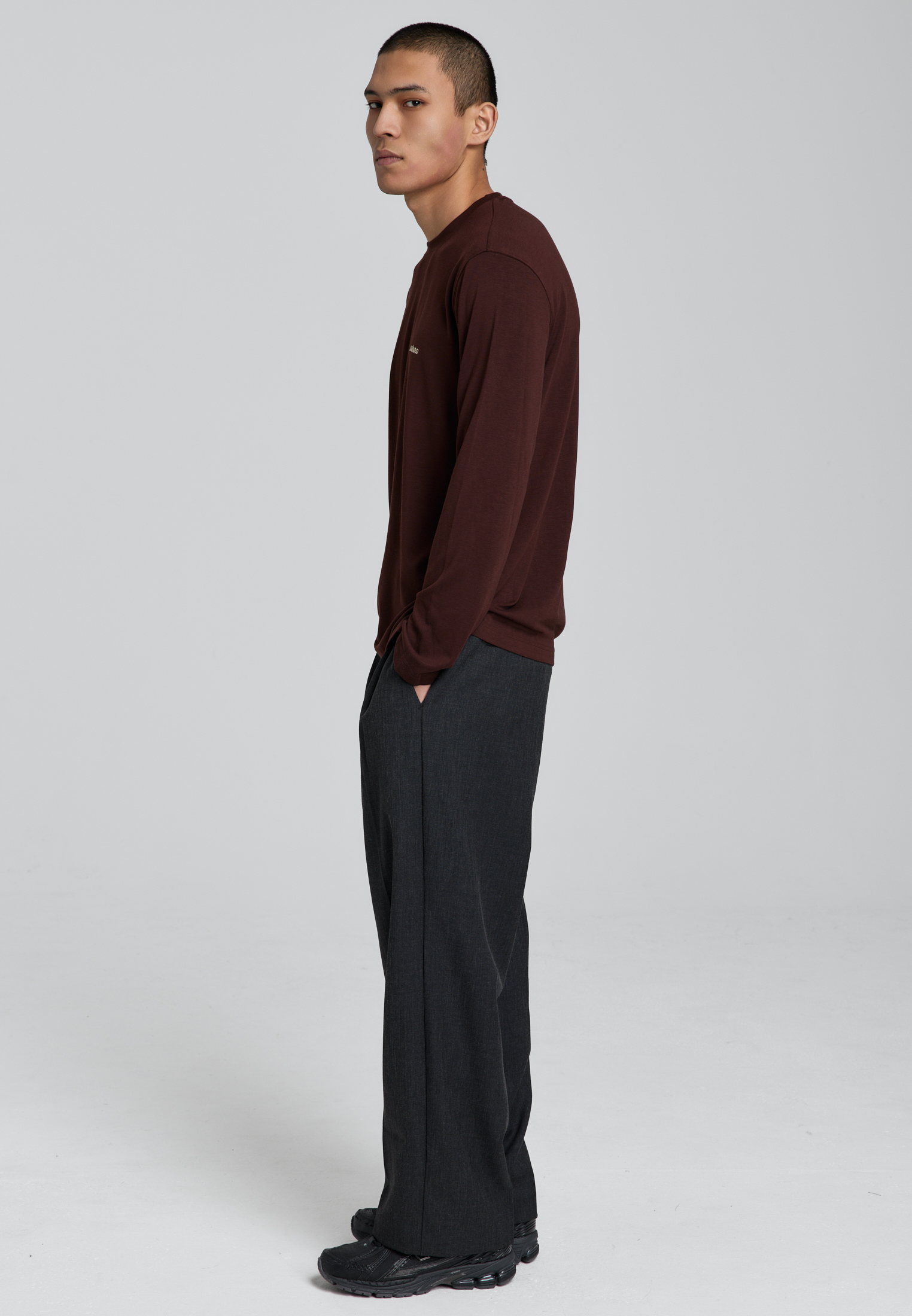 Лонгслив - burgundy M6223123