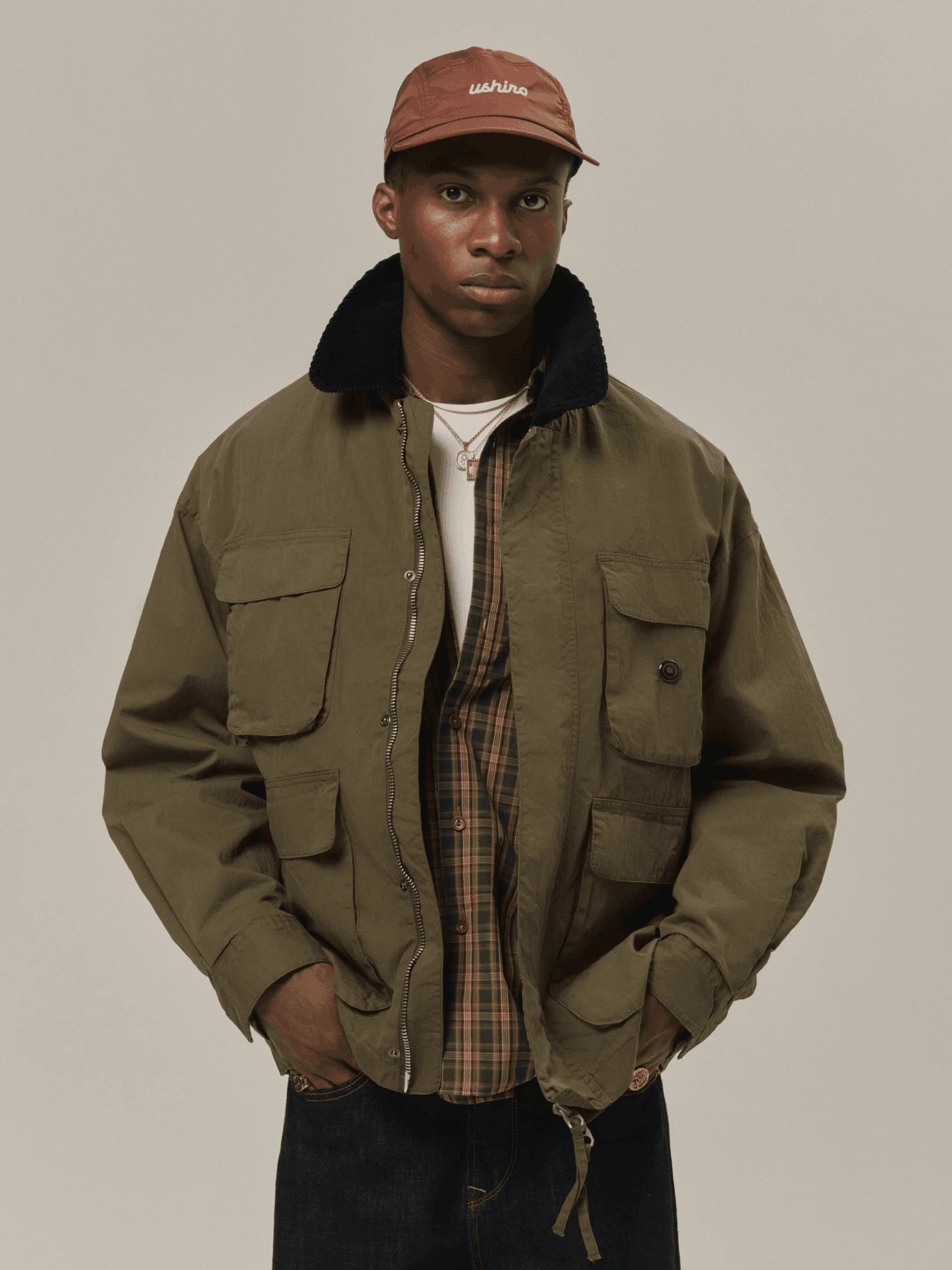 Куртка-C3340 KHAKI