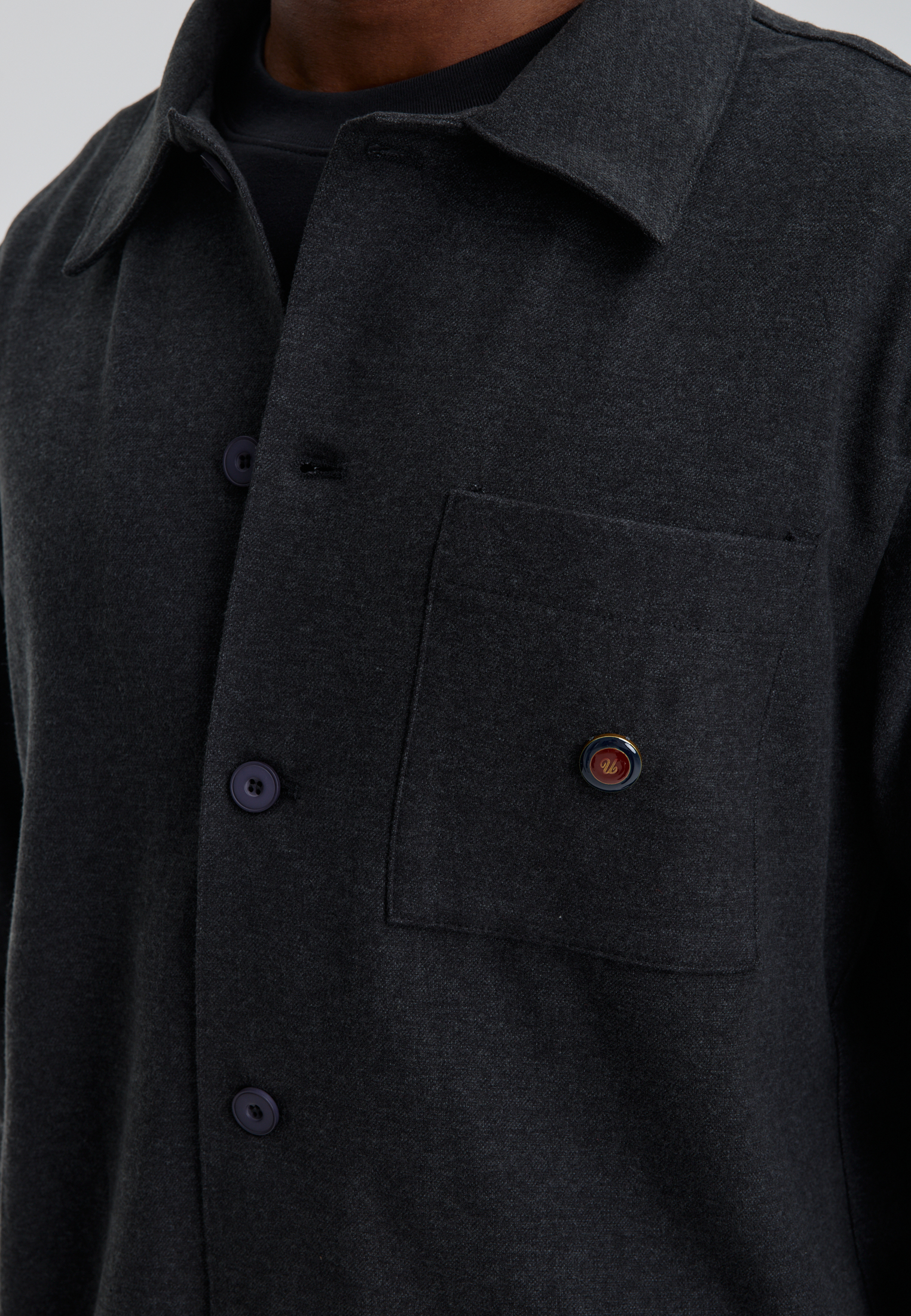 Рубашка - gray M2551