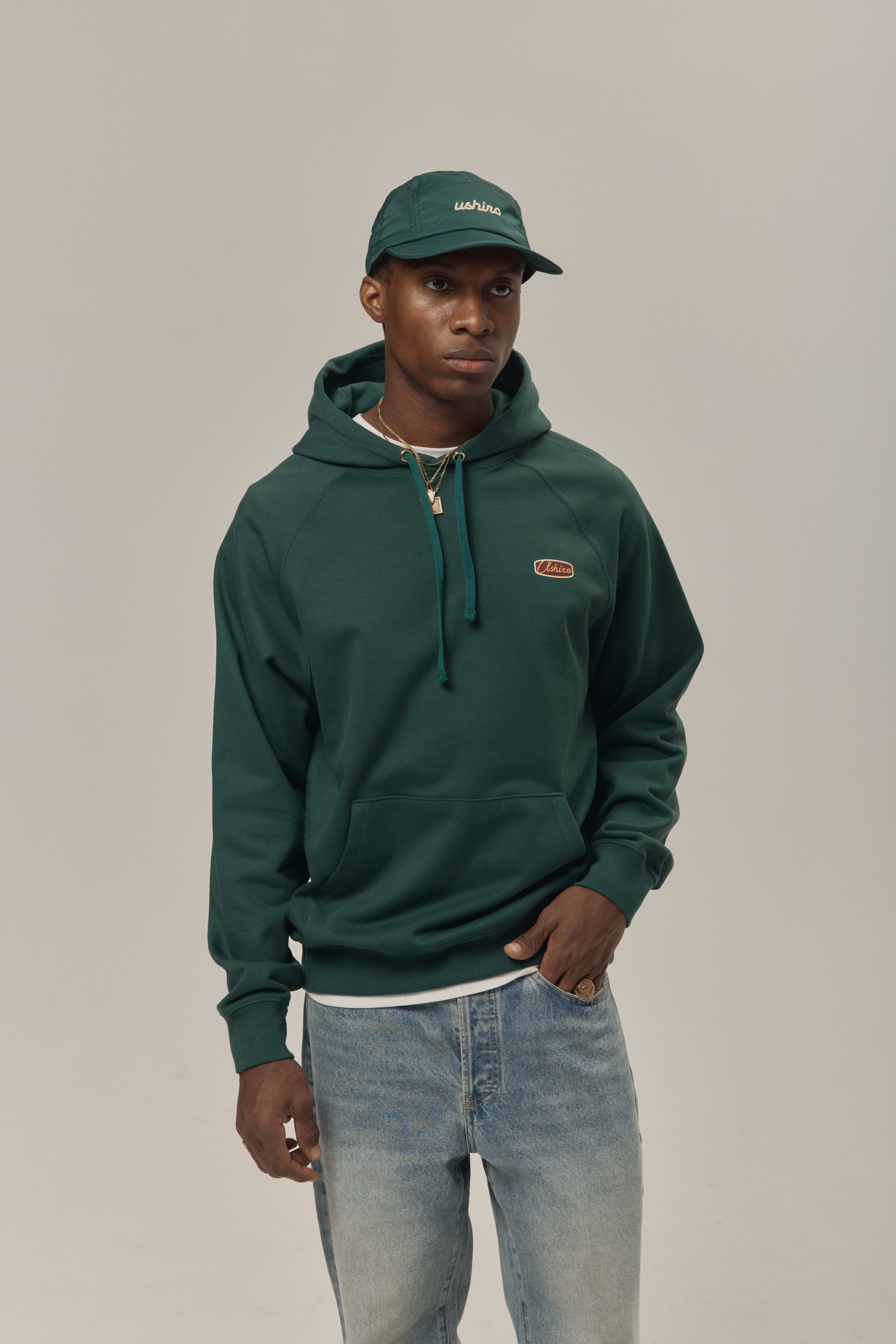  Худи-retro logo GREEN 