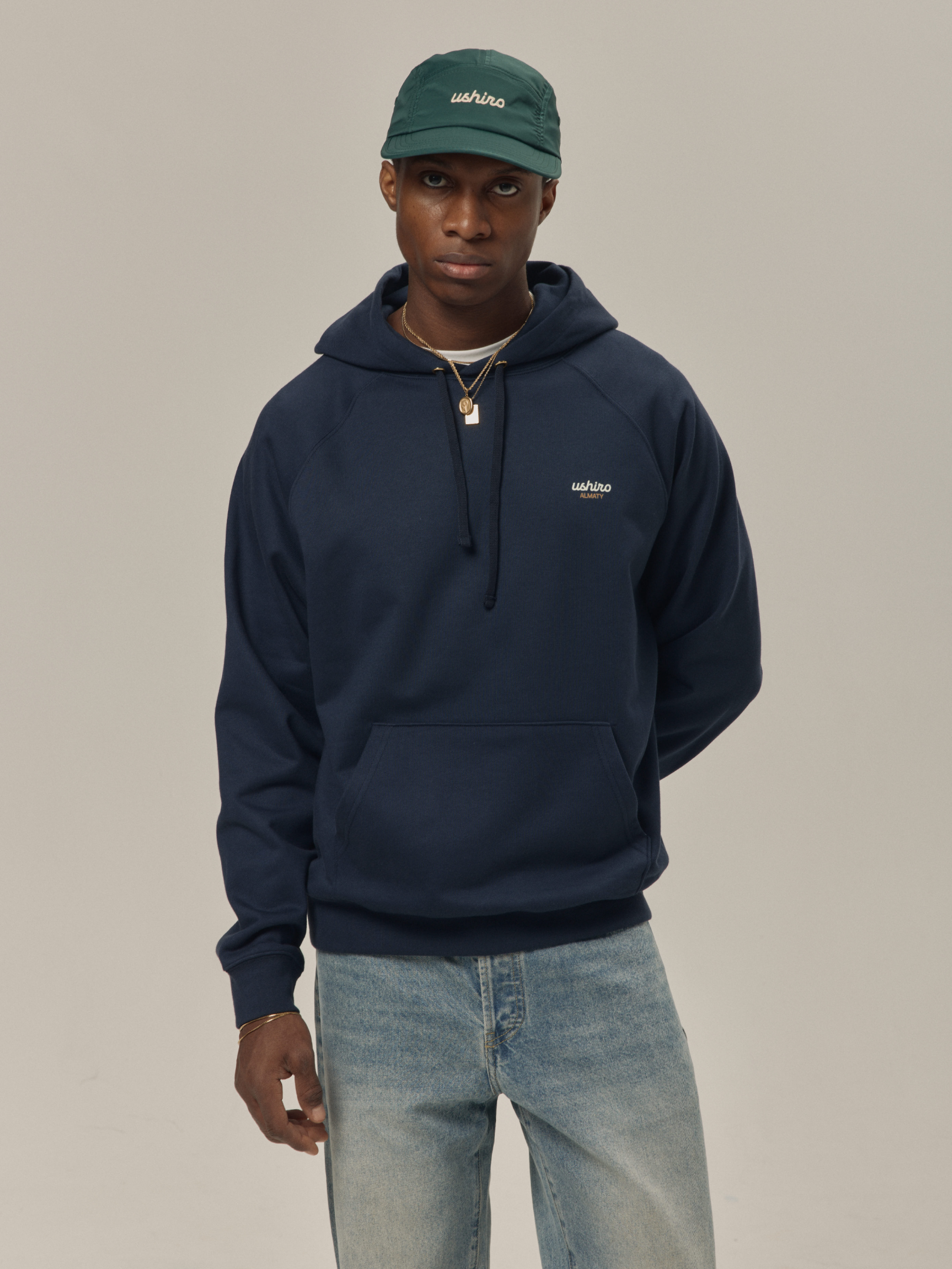 Худи-Champions hoodie NAVY BLUE 
