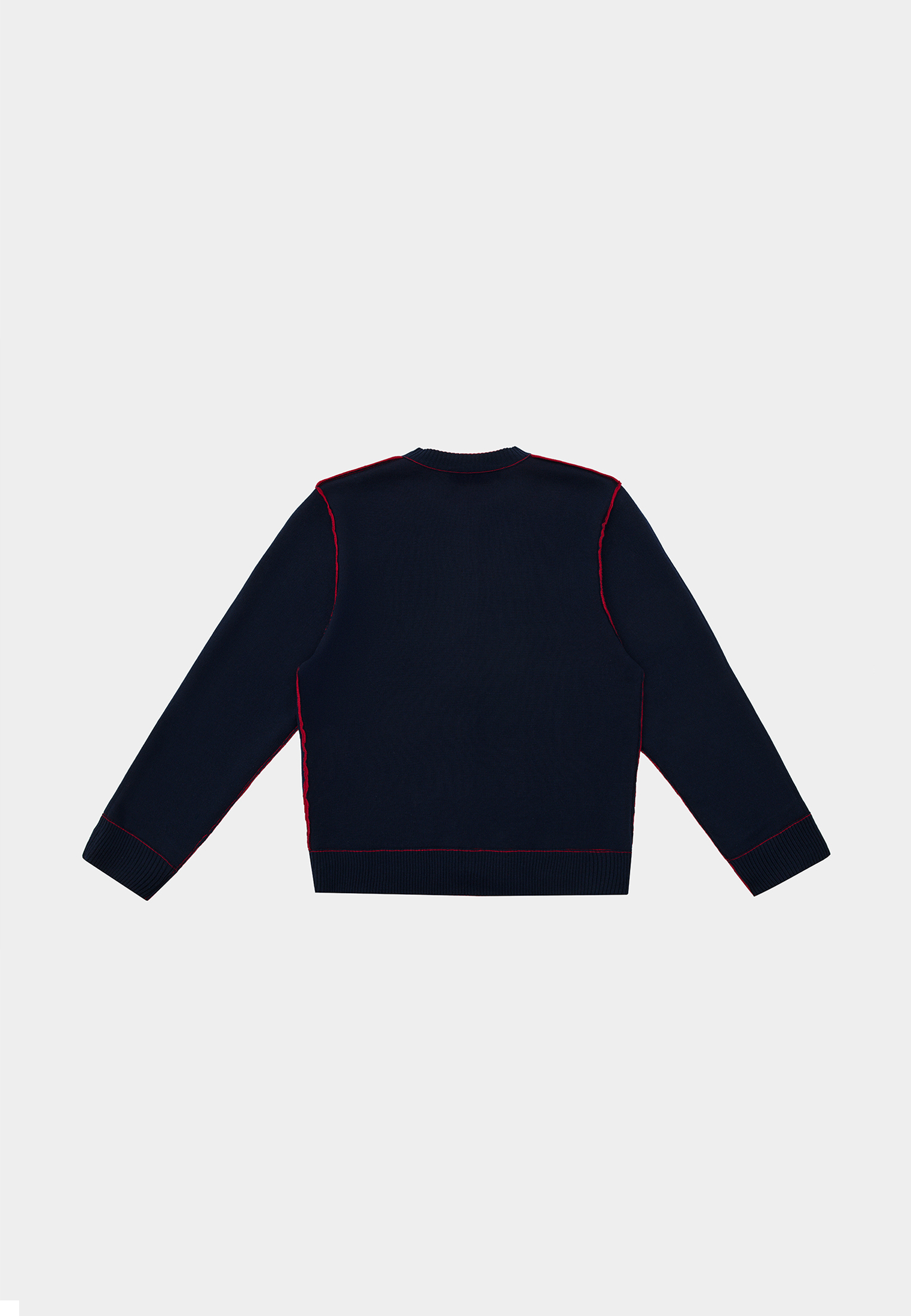 Трикотажный кардиган - red W68049