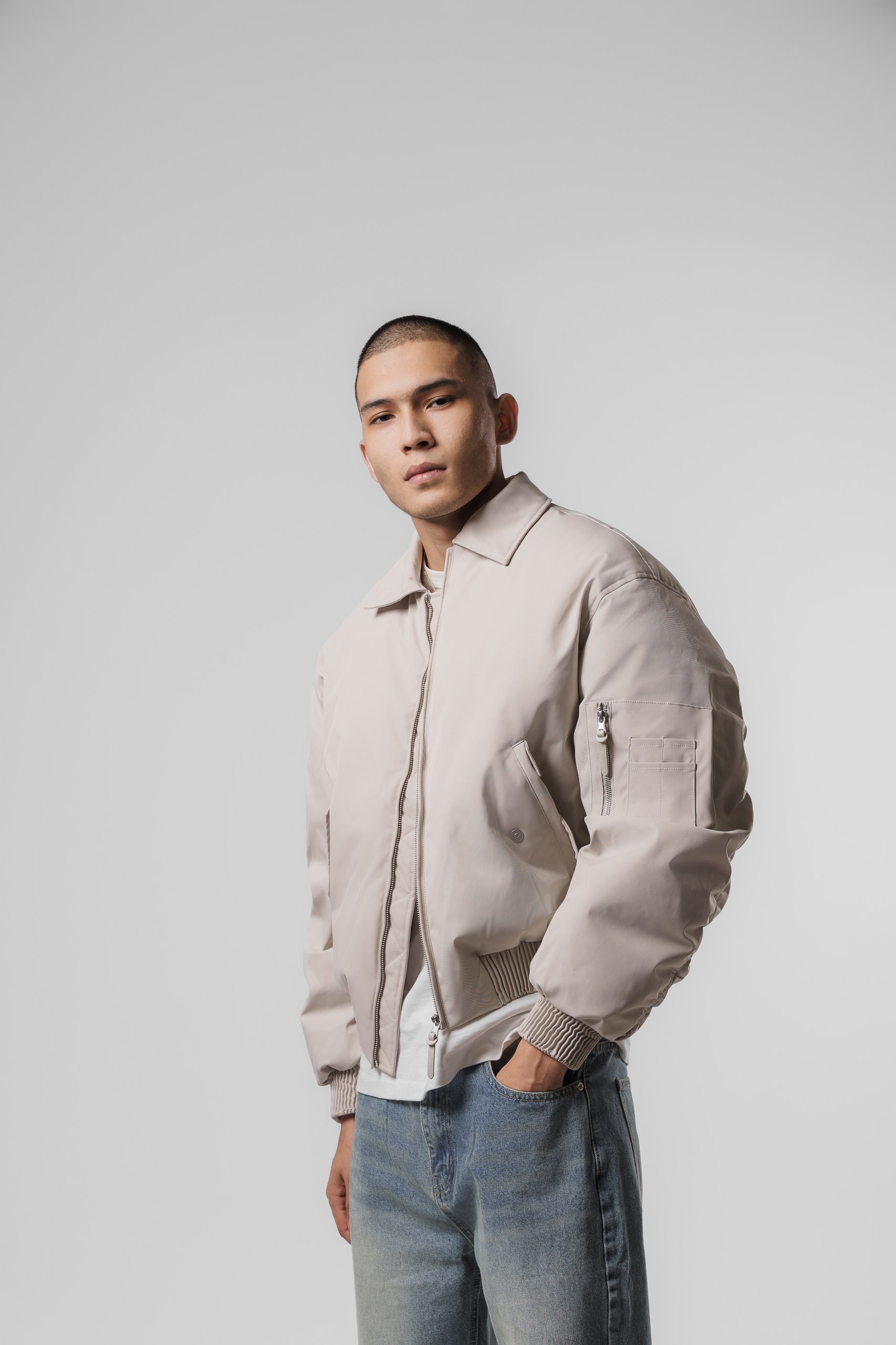 Бомбер - beige 4090060