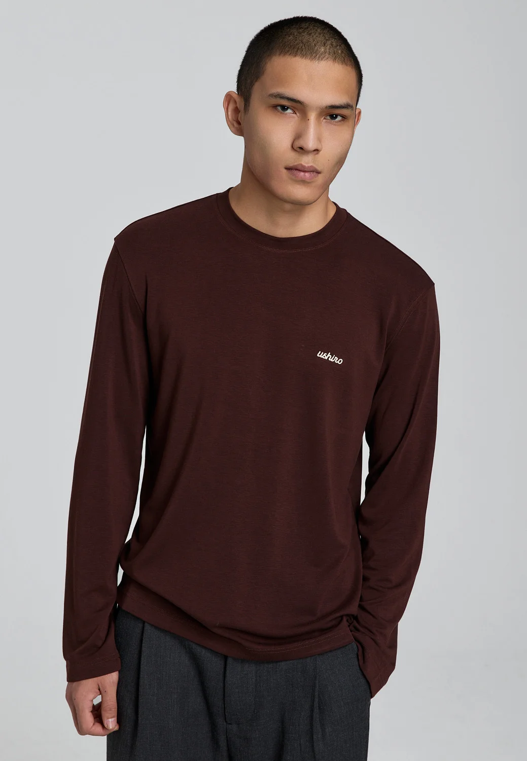 Лонгслив - burgundy M6223123