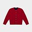 Трикотажный кардиган - red W68049