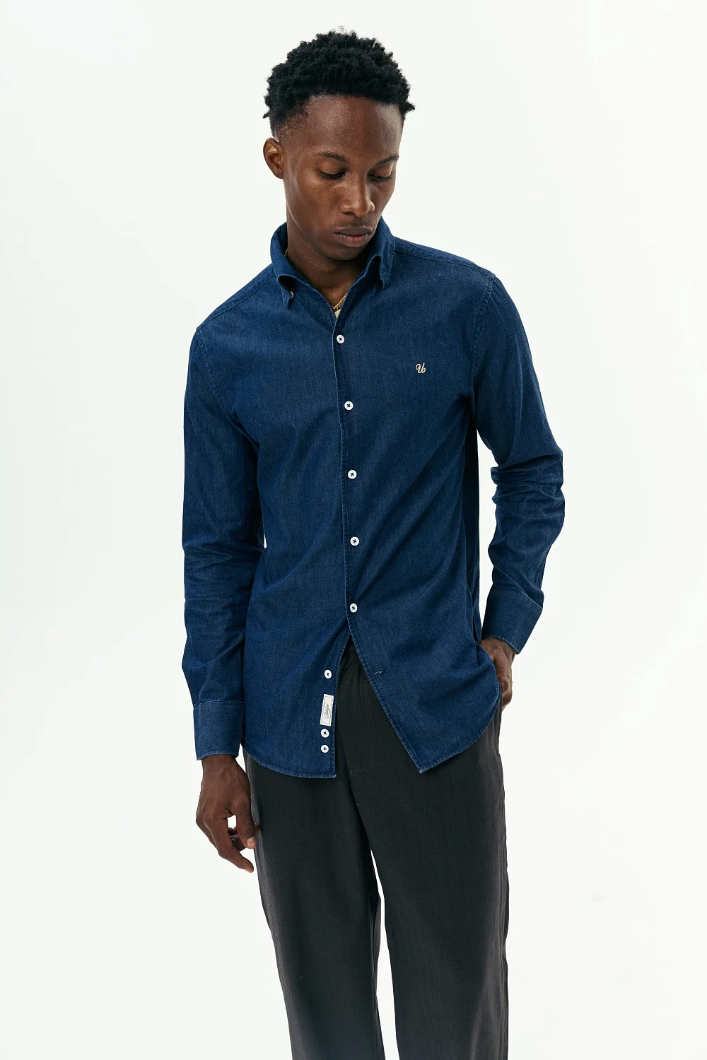 Рубашка - navy blue GD1020