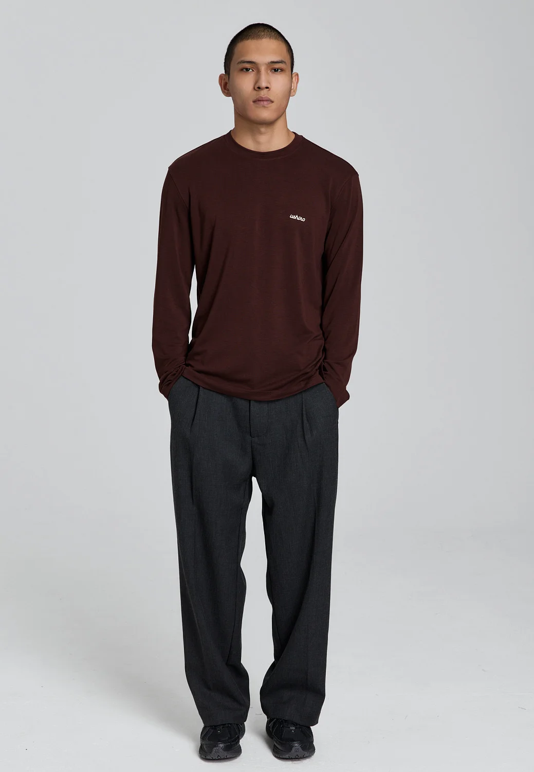 Лонгслив - burgundy M6223123