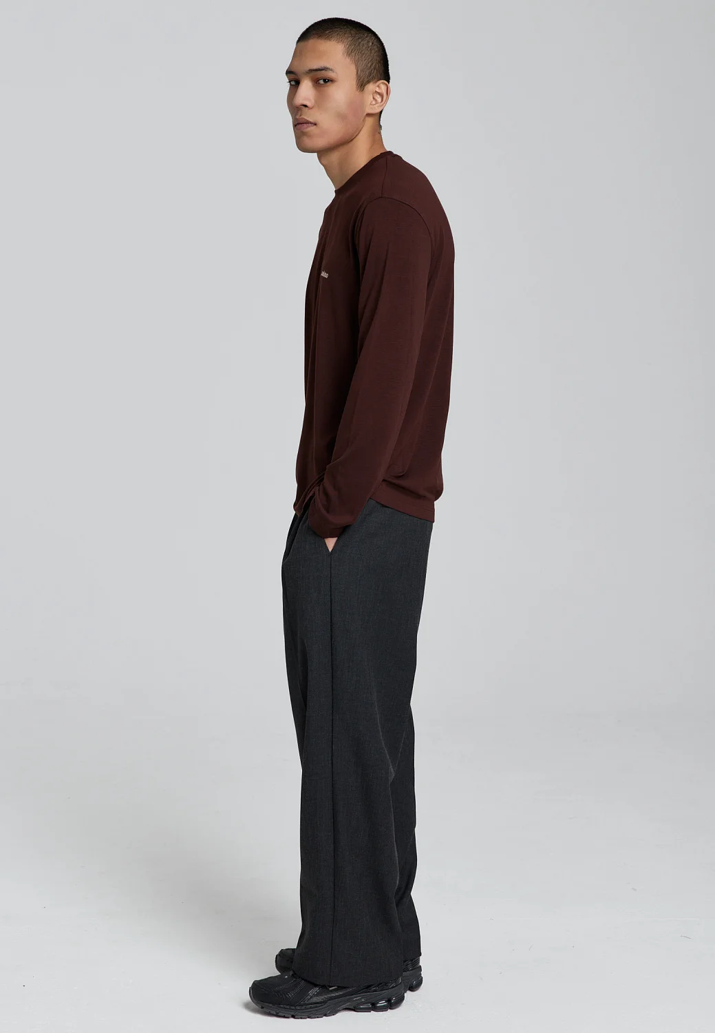 Лонгслив - burgundy M6223123