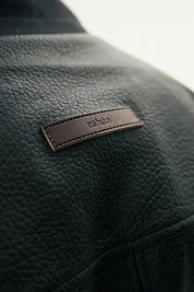 Кожаная куртка-MD6212089 BLACK