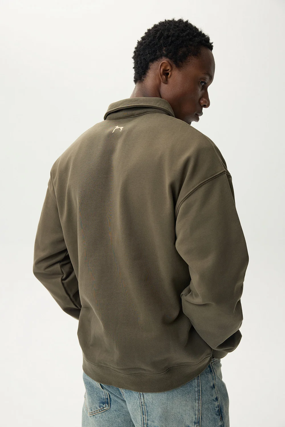 Tazy rugby-sweatshirt - KHAKI